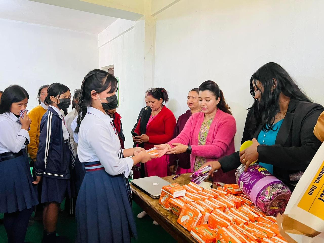 Menstrual Hygiene teaching_Shree Bhanu secondary school_20790829